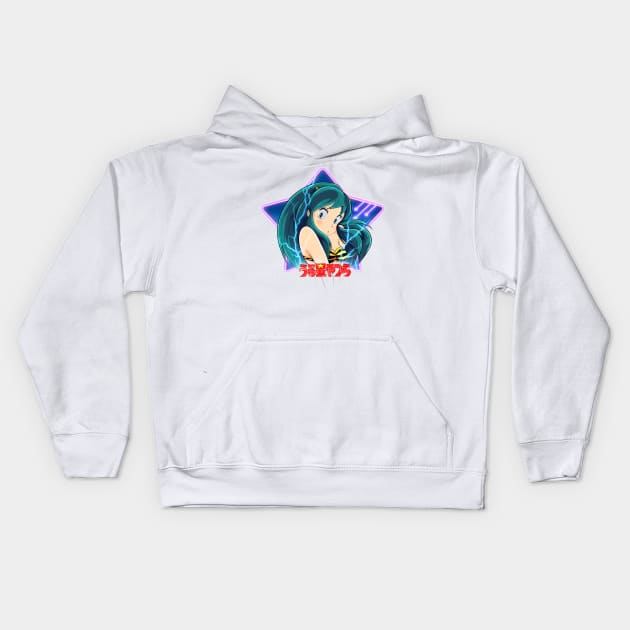 Space girl Kids Hoodie by Cyberframe